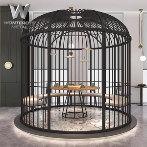 Paravent de séparation en acier inoxydable personnalisable, grande <span class=keywords><strong>cloison</strong></span> métallique pour salon, restaurant, café, hôtel, décoration - Product Image 1