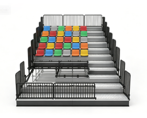 Gradins modulaires à assemblage rapide, gradins temporaires pour stades sportifs, sièges de gradins pour événements intérieurs et extérieurs à louer - Product Image 4