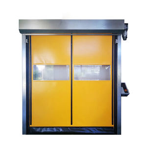 <span class=keywords><strong>Porte</strong></span> roulante industrielle en PVC haute vitesse avec fermeture éclair auto-réparatrice, design moderne, pour atelier textile - Product Image 3