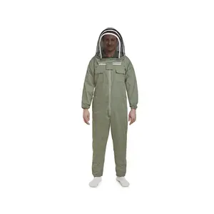 Chaqueta de seguridad para apicultores, 3 capas, ventilado, alta calidad, color blanco - Product Image 1