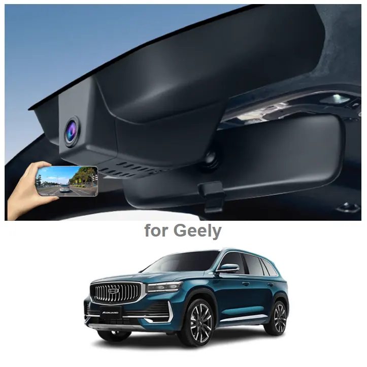 4K двойной передний задний видеорегистратор Wi-Fi беспроводная скрытая камера UHD для Geely