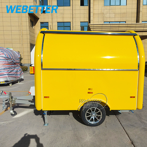 Webetter đen thực phẩm Trailer ngoài trời đồ uống thanh di động container kiosk giỏ hàng để bán nước ép cà phê bong bóng trà thanh di động cửa hàng - Product Image 3
