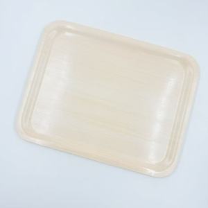 Plateau de service en bois à motif pour sushi et en-cas, 36,3x28,3x1 cm, idéal pour le camping, les pique-niques et les barbecues en extérieur - Product Image 1