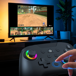 HS-SW2504 <b>Wireless</b> BT Game <b>Controller</b> for NS2 <b>PC</b> Android iOS Turbo Vibration RGB Joystick Gamepad with 3.5mm Audio Jack - Product Image 5