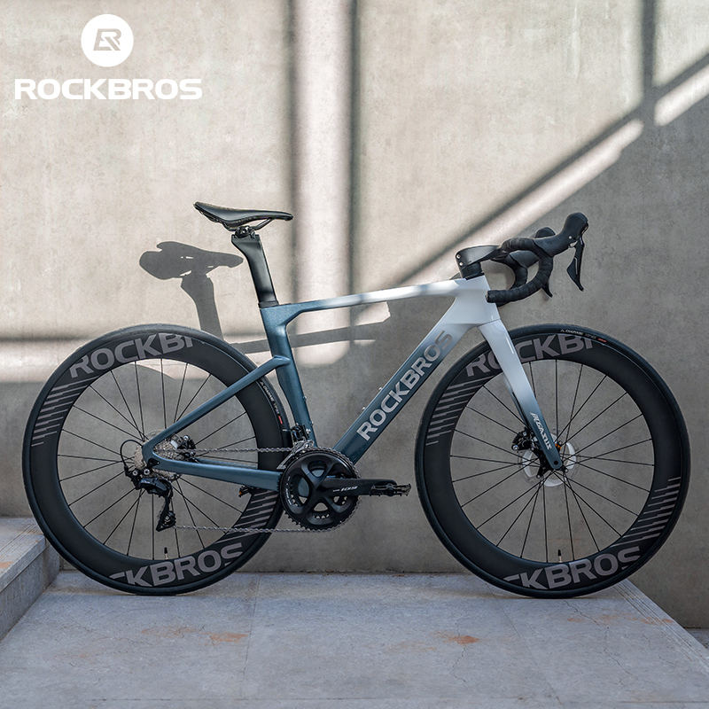 ROCKBROS 700C Full Carbon Fiber Road Bike 24 Speed Hydraulic Disc Brake  Ultralight Racing Bicycle for Man and Women