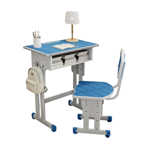 Комплект ученической мебели: современный регулируемый металлический стол и стул для класса, напрямую от производителя - Product Image 2