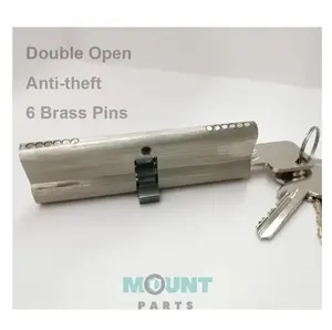 Mortise Lock Cylinder Double Open Euro Profile 60/65/70/80/90/100 Mm Brass Door Mortise Lock Cylinder Safe Security Lock