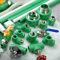 Tube de plomberie PPR standard allemand PN12.5/PN16/PN20/PN25 Tuyau d'eau PPR en plastique vert pour eau chaude et froide