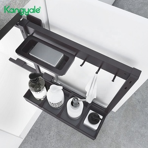 Modern Hot Sale <strong>Kitchen</strong> Cabinet <strong>Accessories</strong> Pull Out Shelves Under Sink Basket Base Cabinet <strong>Grey</strong> Side Pull Basket - Product Image 2