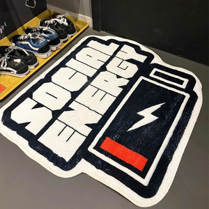 Tappeto per Soggiorno, <span class=keywords><strong>Tappeti</strong></span> e Moquette di Design Anime, Tappeto Sagomato su Misura con Logo Personalizzato - Product Image 1
