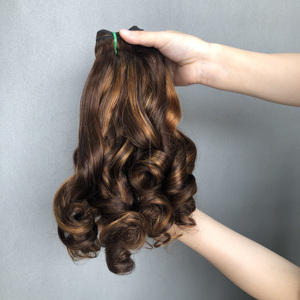 Fornitori di capelli all'ingrosso di capelli grezzi e vergini fasci di capelli onda rimbalzante # p4/30 colore - Product Image 3