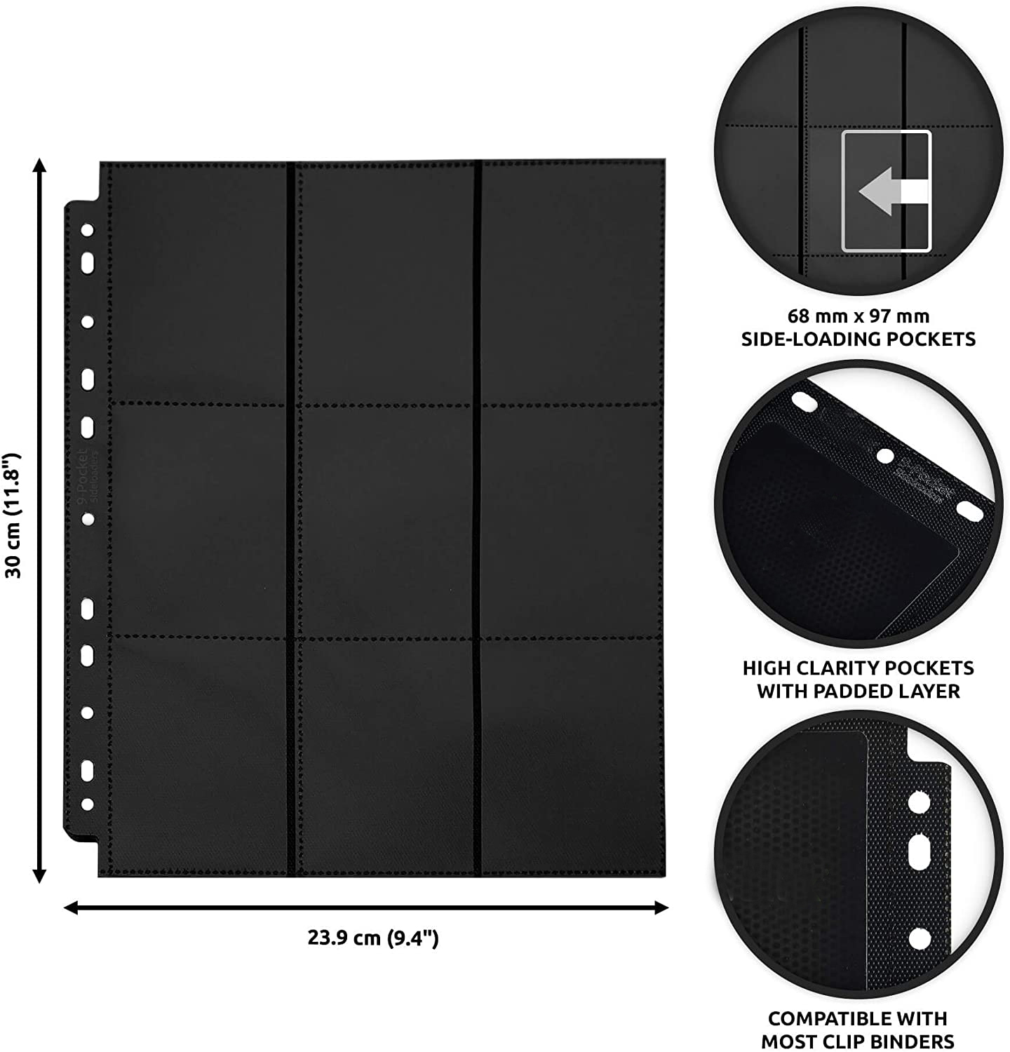 30 card binder Premium Traditional sleeved collectors binder [480 pockets 3X4] Hazel main image 1