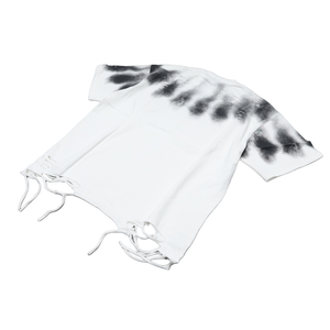 T-shirt Uomo Oversize Personalizzata Ricamata Effetto Usurato con Orlo Distrutto <span class=keywords><strong>Spray</strong></span> Paint Stile Streetwear Grunge OEM - Product Image 2