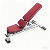 Banc de fitness robuste réglable équipement d'exercice multi-réglage musculation cadre en acier au carbone à usage commercial unisexe