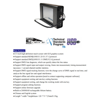 Nuevo Analizador de Señales DMX de 8 Canales y 6A con Pantalla Táctil de 3.5 Pulgadas, Fácil de Operar, Control DMX512, Interruptor DIP RDM, Diagnóstico de Línea y Codificador