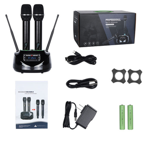 Mejor Micrófono de Karaoke VHF UHF, Micrófono Inalámbrico Profesional de Condensador, Micrófono Inalámbrico de Mano <span class=keywords><strong>para</strong></span> Cantar en la Iglesia - Product Image 3