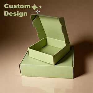 Boîte en carton ondulé rigide personnalisée, imprimée, pour l'expédition et l'emballage de cadeaux, de chaussures et de vêtements, en papier kraft écologique - Product Image 1