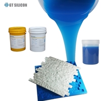 Caoutchouc de silicone liquide RTV2 de qualité supérieure pour panneaux de gypse 3D pvc, moule en silicone intérieur