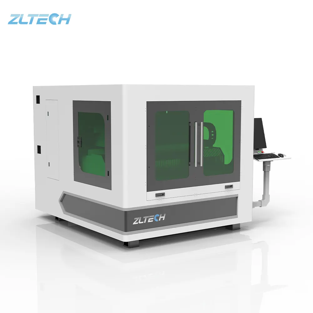 Mesin pemotong Laser serat 1kW, mesin pemotong Laser serat 1390, pemotong mesin karbon lembaran logam potongan Cnc