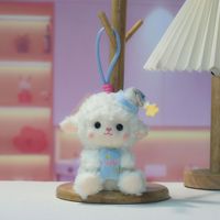 Gantungan Kunci Boneka Domba Tidur Lucu Topi Tidur Boneka Domba Hiasan Ransel Mainan Hadiah Grosir Kustom