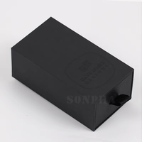 Étui à lunettes de soleil personnalisé avec logo noir imprimé, boîte de rangement en carton rigide pour lunettes de soleil