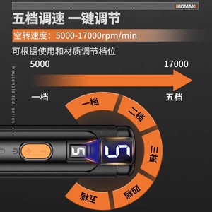 Electric Grinder Set 8V Rechargeable Lithium Battery 5-Speed Adjustable Polishing Grinding Cutting Tool For Diy Wood Jade - Product Image 3