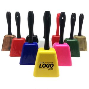 Campana de Metal Personalizada con Acabado a Color, Campana Navideña Promocional, o Campana Escolar con Logotipo - Product Image 1