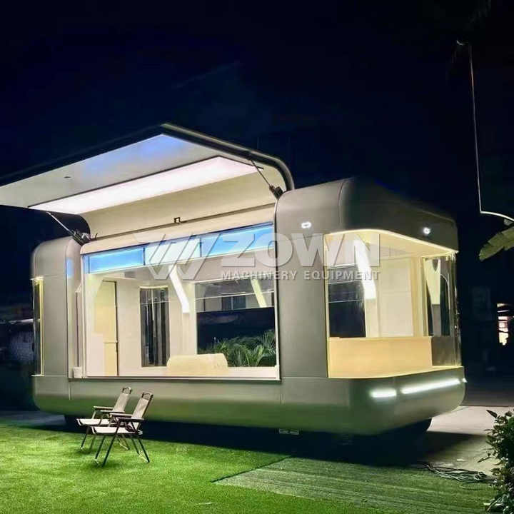 Wholesale Price Mobile Shop Electric Food van Coffee Carts Ice Cream Mini Food Truck with air Conditioner