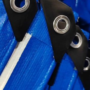 Prix d'usine, bâche en PE légère, résistante aux UV, imperméable, bords renforcés, œillets métalliques, taille personnalisée pour la construction - Product Image 6