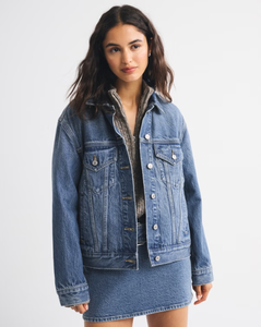 LEDUO Casual Washed <b>Trucker</b> <b>Jacket</b> with Classic Collar and Breathable Design for Women - Product Image 2