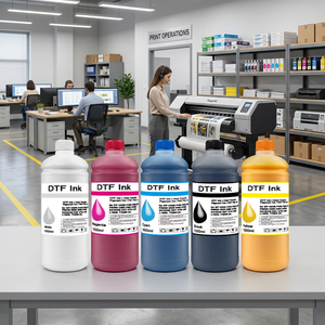 Tinta de Impresión para Cabezales de Impresión I3200/L1800/XP600, Impresión por Transferencia CMYK+17 Colores, 100ml-20L - Product Image 1