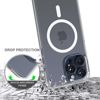 Coque pour iPhone 15 Pro Max en stock, coque magnétique pour téléphone, coque transparente pour téléphone portable, coque de téléphone portable durable, antichoc, coque de protection