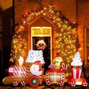 <span class=keywords><strong>D</strong></span>écoration de voiture gonflable de Noël personnalisable pour l'extérieur, avec motif de <span class=keywords><strong>bonhomme</strong></span> <span class=keywords><strong>en</strong></span> <span class=keywords><strong>pain</strong></span> <span class=keywords><strong>d</strong></span>'épices, étanche IP44 et durable, 11 pieds - Product Image 2