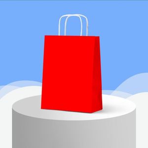 Sacs en papier kraft blancs biodégradables et réutilisables, sur mesure, pour la vente en gros à bas prix, respectueux de l'environnement, pour les plats à emporter - Product Image 3