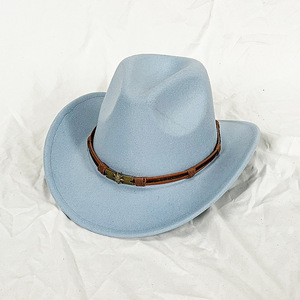 Blaze <span class=keywords><strong>Crushable</strong></span> keçe <span class=keywords><strong>Stetson</strong></span> turuncu kovboy şapkası partiler için çok yönlü iş rahat ve açık sahneler - Product Image 5