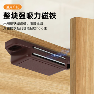 Loquet magnétique pour porte d'armoire en acier Q235, design minimaliste pour portes d'armoires - Product Image 4