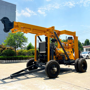 Geavanceerde, op een aanhanger gemonteerde, diesel-aangedreven, rupsbanden-gestuurde, draagbare waterputboorinstallatie voor eenvoudig transport, kernboorinstallatie - Product Image 2