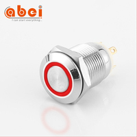 8mm 10mm 12mm 16mm 19mm 22mm 25mm 28mm 30mm interrupteur à bouton-poussoir verrouillage momentané illuminé étanche boutons en métal interrupteurs