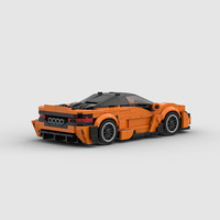 Compatible avec les briques de marque, petites particules, voiture de sport de luxe, puzzle MOC, assemblage DIY, jouets de construction en plastique ABS