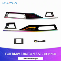 KYNCHO pour BMW Série 3 Série 4 M3 M4 F30 F31 F32 F33 F34 F36 F80 F82 Lumière ambiante LED pour voiture Symphonie 64 couleurs Éclairage intérieur automatique