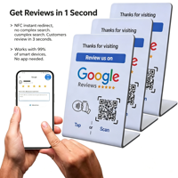 Carte NFC Google personnalisée pour stimuler les avis, rappel universel de commentaires pour le commerce électronique transfrontalier, modèle GGHPK, restaurant, hôtel