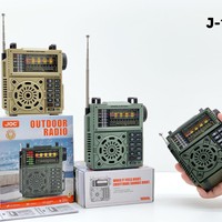 Radio portable multifonctionnelle de style militaire J101W pour le commerce extérieur, avec lecteur de carte AM/FM/SW et fonction plein spectre pour l'extérieur