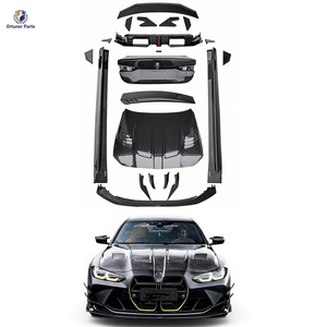 Nuevo Kit de Carrocería Completo de Fibra de Carbono Estilo <span class=keywords><strong>C1</strong></span> para G82 M4 <span class=keywords><strong>2021</strong></span>+, Parachoques Delantero, Faldones Laterales, Difusor Trasero y Escape - Product Image 1