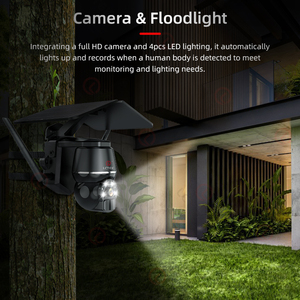 LCLCTEK Camera An Ninh Pin Năng Lượng Mặt Trời WIFI Hệ Thống Cctv Không Dây P2P Phát Hiện Chuyển Động PIR Chống Nước Ngoài Trời - Product Image 4