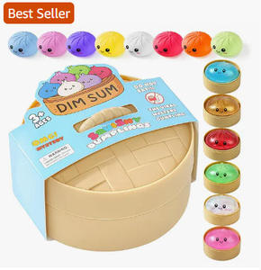 Caja Misteriosa de Moda 2026: Juguete Sensorial Antiestrés de Bollo al Vapor Kawaii, Blandito y Aprietable para Niños - Product Image 1