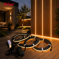 Bande lumineuse LED personnalisable pour panneaux à lattes en bois, installation facile, découpable, lumière à intensité variable avec télécommande IR, direct usine