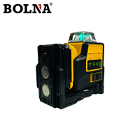360 °   Niveau laser vert avec batterie 12V, couverture sur 3 côtés pour une utilisation intérieure et extérieure