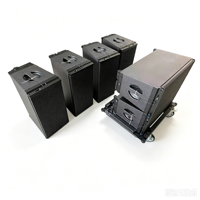 Système audio haute performance pour événements extérieurs, source ponctuelle passive 3 voies avec double enceinte de 10 pouces à aimant néodyme