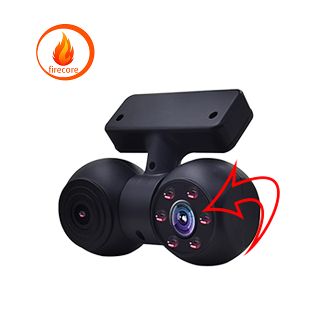 Firecore H-101 Doble Para Autos Camara Para Autos Max 360 Double Camera for Cars Dual Camera AI with MDVR