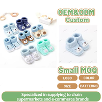Chaussons décontractés en coton au crochet Lionbear pour nouveau-nés, faits à la main, unisexes, premiers pas pour bébés, design doux animaux et fleurs, 0-3 mois